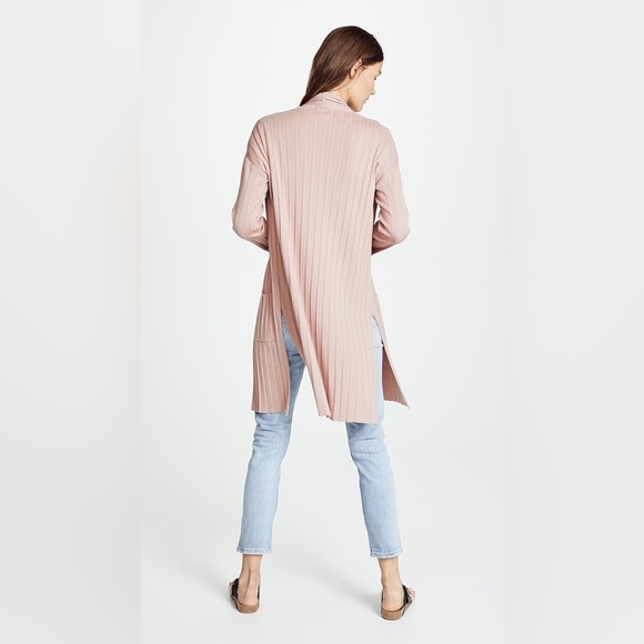 BB Dakota Long Knit Ribbed Cardigan XS - Picture 4 of 10